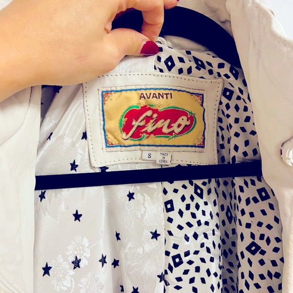 ✨Host Pick✨Unique Vintage 80’s leather bomber jacket - Picture 4 of 8